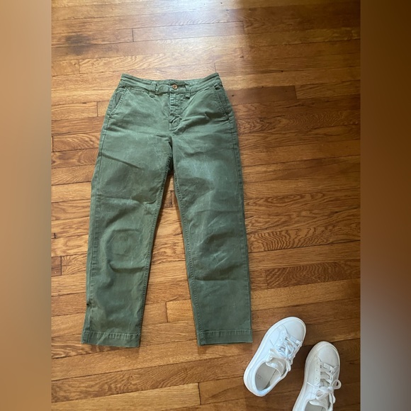 SOLD! Madewell army green cargo trouser - Picture 1 of 3